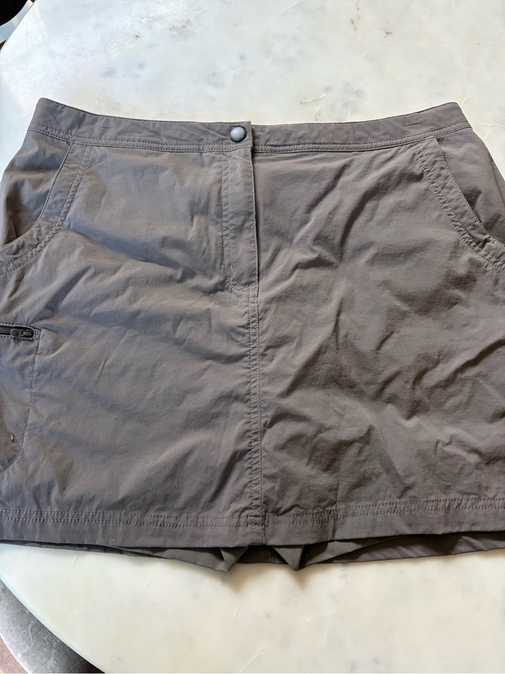 L.L. Bean Brown/Taupe Active Skort